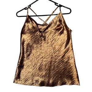 Banana Republic Gold Asymmetrical Sleeveless Camisole